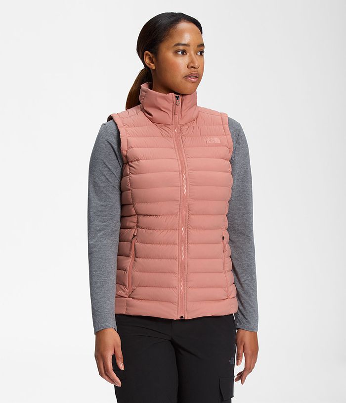 The North Face Vests Stretch Down Rose - Womens - Thailand GFONW-7152